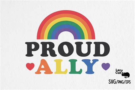 Download Free Proud ally svg,LGBTQ svg,LGBTQ colorful Cut Files